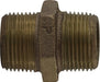 44726 (44-726) Midland Hex Nipple Fitting - 1-1/4" Male Pipe x 1-1/4" Male Pipe - Bronze