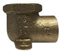 44842LF Midland Lead Free Drop Ear 90° Elbow Fitting - 3/4" Sweat x 1/2" Female Pipe - Brass