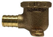 44845LF Midland Lead Free Drop Ear 90° Elbow Fitting - 1/2" PEX x 1/2" Female Pipe - Bronze