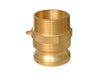 CGF-075-B1 Midland Cam and Groove - Part F - 3/4" Male Adapter x 3/4" Male NPT - Brass