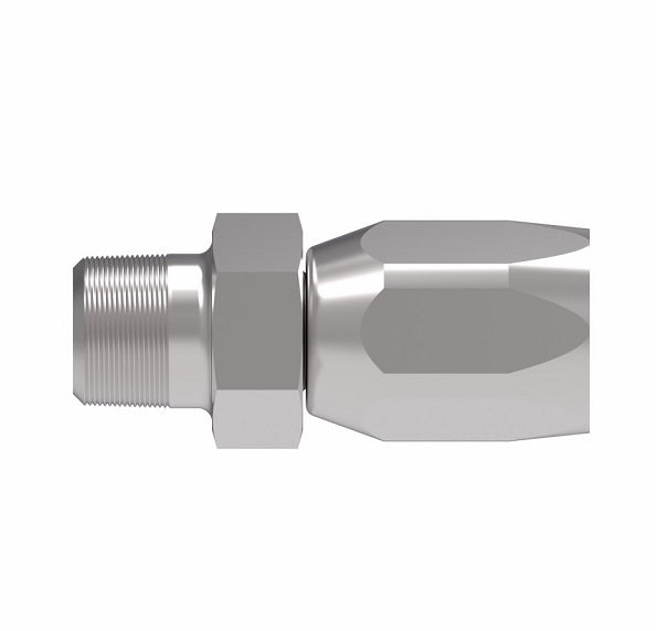 458-12-16S Aeroquip by Danfoss | Male Pipe Railroad Air Brake Reusable Hose Fitting | -12 Male Pipe x -16 Reusable Hose End | Steel