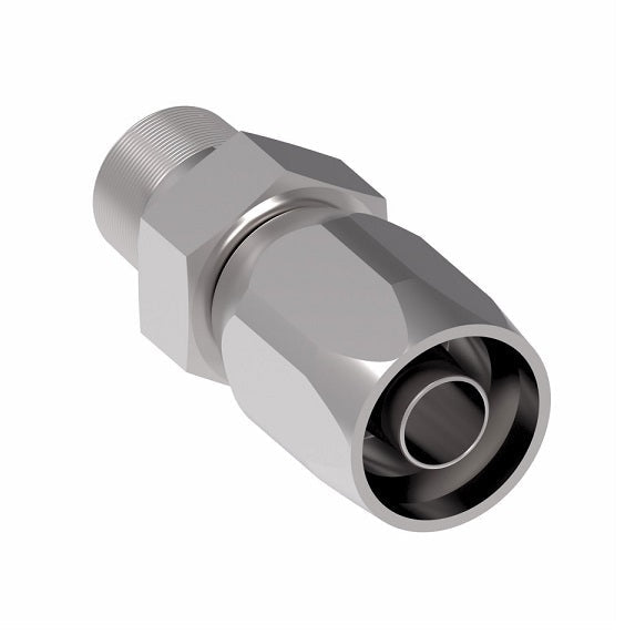 458-20-24S Aeroquip by Danfoss | Male Pipe Railroad Air Brake Reusable Hose Fitting | -20 Male Pipe x -24 Reusable Hose End | Steel