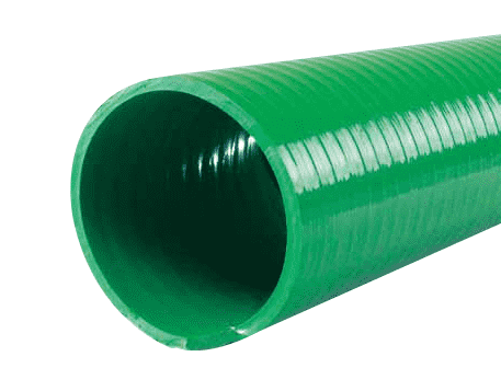 4601-3000 Jason Industrial 4601 Green PVC Water Suction Hose - 75 PSI - 3" ID - 3.35" OD - 100ft