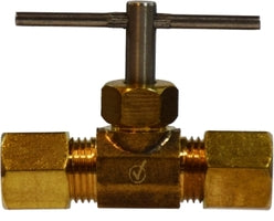 709106-05 Midland Lead Free Needle Valve - 5/16" Compression x 5/16" Compression - Brass