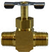 709108-04 Midland Lead Free Needle Valve - 1/4" Male Pipe x 1/4" Male Pipe - Brass