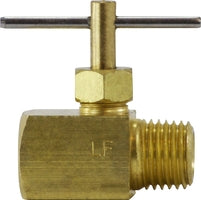 709135-04 Midland Lead Free Needle Valve - 1/4" Female Pipe x 1/4" Male Pipe - Brass