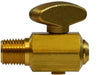 46066 (46-066) Midland Drain Cock Fitting - Trunk Air Tank Drain Cock (150 PSI) - 1/4" Male Pipe - Brass