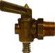 46071 (46-071) Midland Drain Cock Fitting - Drain Cock with Lever Handle - 1/4" Male Pipe - Brass