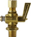 46130 (46-130) Midland Shut-Off Cock Fitting - 1/4" Compression x 1/8" Male Pipe - Brass