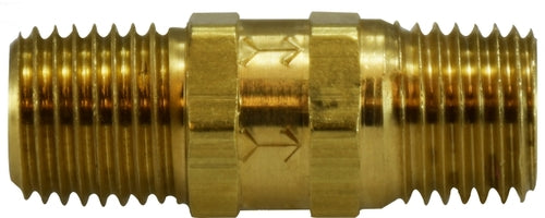 46500 (46-500) Midland High Pressure Check Valve (2500 PSI) - 1/4" Male NPT x 1/4" Male NPT - Brass