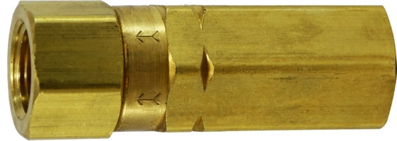 46513 (46-513) Midland High Pressure Check Valve (3000 PSI) - 1/4" Female Pipe x 1/4" Female Pipe - Brass