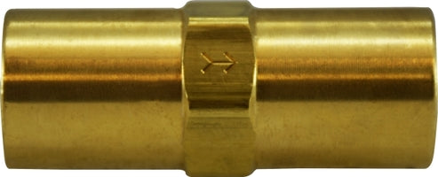 46561V (46-561V) Midland Check Valve (500 PSI) - 1/4" Female Pipe x 1/4" Female Pipe - Viton Seal - Brass