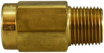 46565 (46-565) Midland Check Valve (500 PSI) - 1/8" Female Pipe x 1/8" Male Pipe - Buna-N Seal - Brass