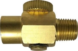 46615 (46-615) Midland Pneumatic Volume Regulator - 1/4" FIP x 1/4" MIP - Brass