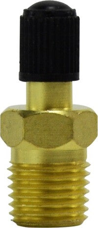 46622 (46-622) Midland Pneumatic Tank & Vent Valve - 1/8" NPT x Inflation Needle Thread - 1.46" Long Spring Core - Brass