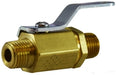 46910 (46-910) Midland Miniature Ball Valve - 1/8" Male Pipe x 1/8" Male Pipe - Brass