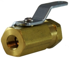 46922 (46-922) Midland Miniature Ball Valve - 1/4" Female Pipe x 1/4" Female Pipe - Brass