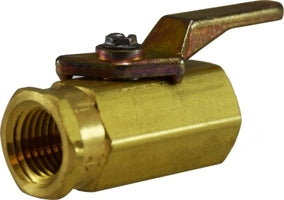 46923 (46-923) Midland Miniature Ball Valve - 3/8" Female Pipe x 3/8" Female Pipe - Brass