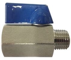 46933SS (46933SS) Midland Mini Ball Valve - 1/2" Male Pipe x 1/2" Female Pipe - 316 Stainless Steel