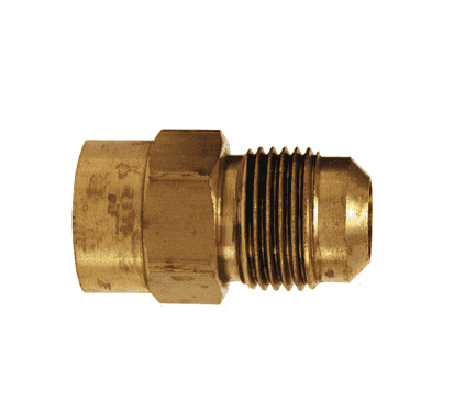 46F-4-4 Dixon Brass SAE 45 deg. Flare Fitting - Female Connector - 1/4" Tube Size x 1/4" Pipe Size