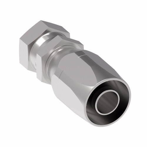 4721-12-8S Aeroquip by Danfoss | Female 37° JIC Swivel 100R2 Skive Style Reusable Hose Fitting | -12 Female 37° JIC Swivel x -08 Reusable Hose End | Steel