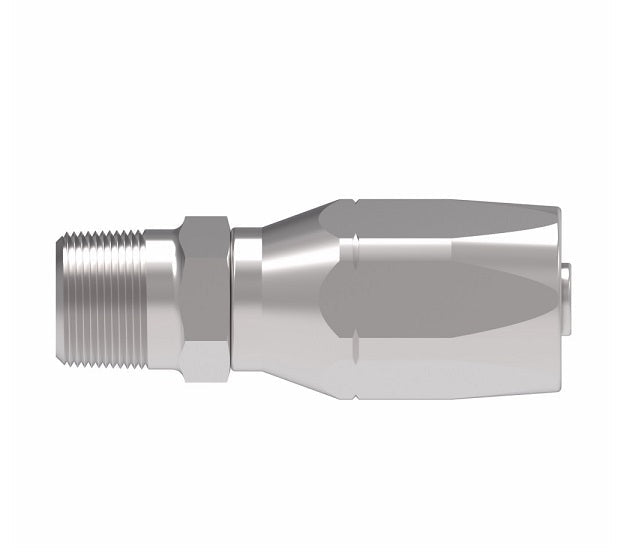 4722-32-32S Aeroquip by Danfoss | Male Pipe 100R2 Skive Style Reusable Hose Fitting | -32 Male Pipe x -32 Reusable Hose End | Steel