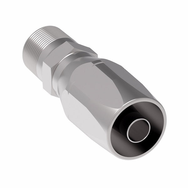 4722-16-16S Aeroquip by Danfoss | Male Pipe 100R2 Skive Style Reusable Hose Fitting | -16 Male Pipe x -16 Reusable Hose End | Steel