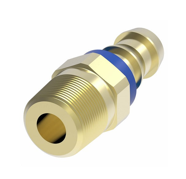 4738-2-4B Aeroquip by Danfoss | Male Pipe Socketless Reusable Hose Fitting | -02 Male Pipe x -04 Push-On Hose Barb | Brass
