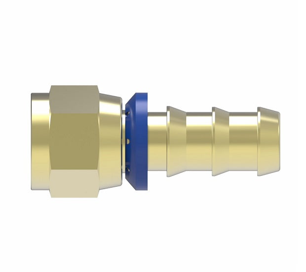 4741-12B Aeroquip by Danfoss | Male 37° JIC Socketless Reusable Hose Fitting | -12 Male 37° JIC x -12 Push-On Hose Barb | Brass