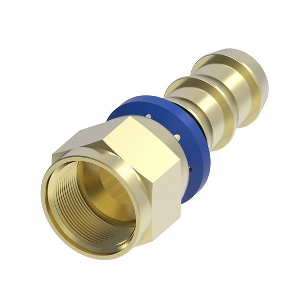4741-12B Aeroquip by Danfoss | Male 37° JIC Socketless Reusable Hose Fitting | -12 Male 37° JIC x -12 Push-On Hose Barb | Brass