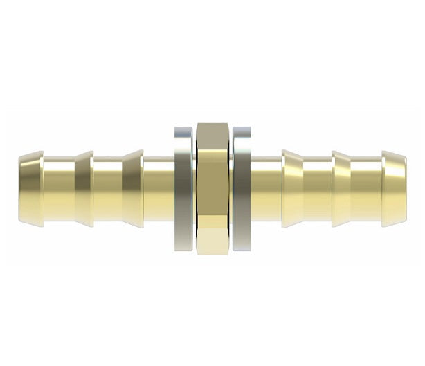 4772-6B Aeroquip by Danfoss | Hose Mender Socketless Reusable Hose Fitting | -06 Push-On Hose Barb x -06 Push-On Hose Barb | Brass