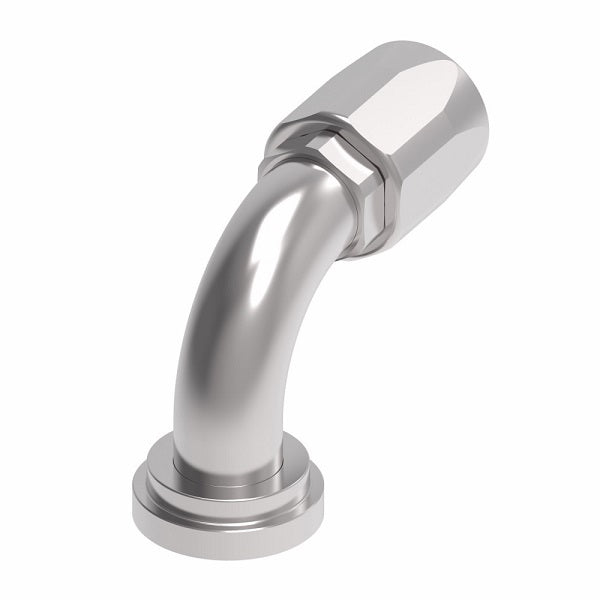 4779-24S Aeroquip by Danfoss | SAE Code 61 Split Flange 90° Elbow (SAE J518) 100R5 Reusable Hose Fitting | -24 Code 61 Split Flange x -24 Reusable Hose End | Steel