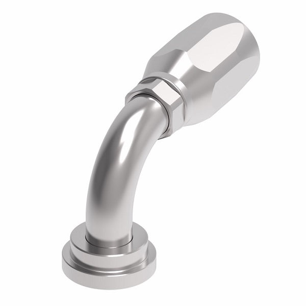 4790-32S Aeroquip by Danfoss | Code 61 Split Flange SAE J518 90° Elbow 100R2 Skive Style Reusable Hose Fitting | -32 Code 61 Split Flange x -32 Reusable Hose End | Steel