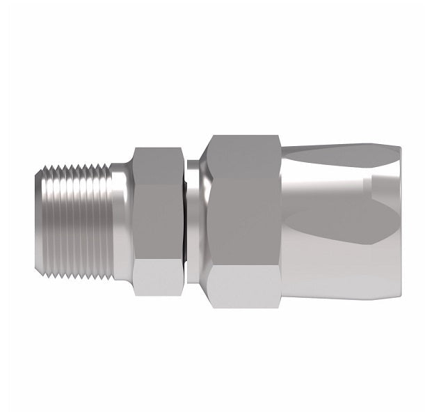 479301-4-6S Aeroquip by Danfoss | Male Pipe Power Steering & Air Brake Reusable Hose Fitting | -04 Male Pipe x -04 Reusable Hose End | Steel