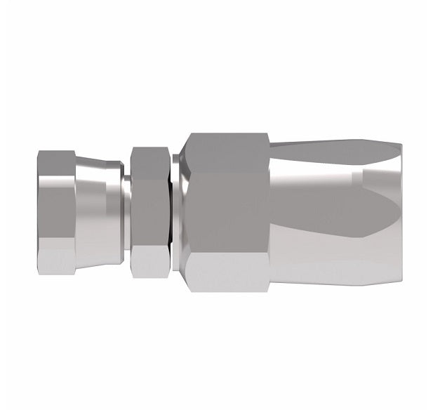 479501-8-6S Aeroquip by Danfoss | Female USF Swivel Power Steering & Air Brake Reusable Hose Fitting | -08 Female USF Swivel x -06 Reusable Hose End | Steel