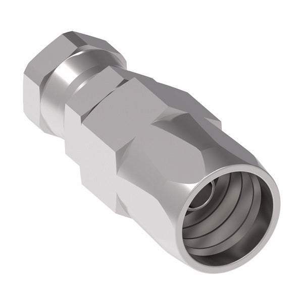 479501-8-8S Aeroquip by Danfoss | Female USF Swivel Power Steering & Air Brake Reusable Hose Fitting | -08 Female USF Swivel x -08 Reusable Hose End | Steel