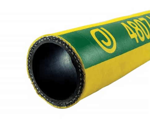 4807-0075-100 by Jason Industrial | 4807 Series | Hi-Temp Air Hose | Wire Reinforced | 600 PSI | 3/4" ID | 1.42" OD | Bright Yellow | Synthetic Rubber | 100ft