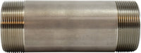 48162 (48-162) Midland Schedule 40 Welded Nipple - 2" Diameter x 3" Length - 304 Stainless Steel