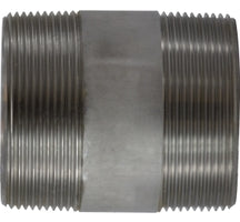 48200 (48-200) Midland Schedule 40 Welded Nipple - 3" Diameter x 2-5/8" Length (Close) - 304 Stainless Steel