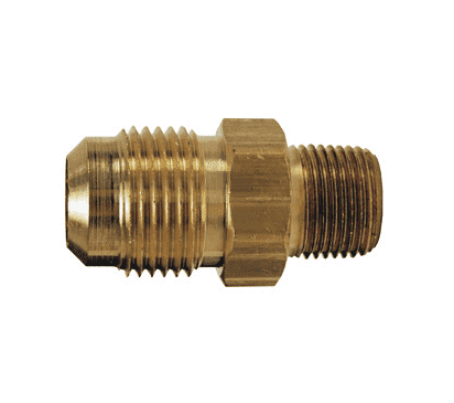 48F-8-4 Dixon Brass SAE 45 deg. Flare Fitting - Male Connector - 1/2" Tube Size x 1/4" Pipe Size