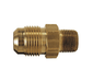 48F-6-4 Dixon Brass SAE 45 deg. Flare Fitting - Male Connector - 3/8" Tube Size x 1/4" Pipe Size