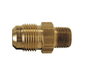 48F-6-8 Dixon Brass SAE 45 deg. Flare Fitting - Male Connector - 3/8" Tube Size x 1/2" Pipe Size