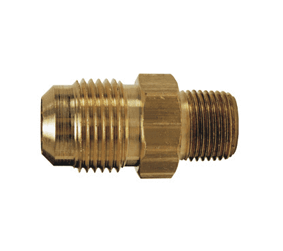 48F-4-8 Dixon Brass SAE 45 deg. Flare Fitting - Male Connector - 1/4" Tube Size x 1/2" Pipe Size