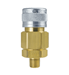 BL5105 ZSi-Foster 1-Way Quick Disconnect Socket - 3/8" MPT - Ball Lock, Brass/Steel