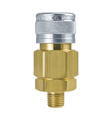 BL5305 ZSi-Foster 1-Way Quick Disconnect Socket - 1/2" MPT - Ball Lock, Brass/Steel