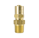 4P15 ZSi-Foster Reusable Hose Fitting - Non Swivel Adapter - 1/2" ID x 7/8" OD - 3/8" MPT - Brass