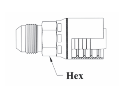 4GC08-16x16 Couplamatic Grip Crimp 4GC Series Coupling - JIC 37° - Male Solid - 1" Hose ID - 1-5/16x12 Thread Size