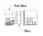 4GC09-8x12 Couplamatic Grip Crimp 4GC Series Coupling - JIC 37° - Female Swivel - 1/2" Hose ID - 1-1/16x12 Thread Size