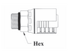 4GC11-12x12 Couplamatic Grip Crimp 4GC Series Coupling - ORB - Male Solid - 3/4" Hose ID - 1-1/16x12 Thread Size