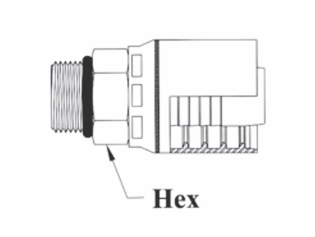 4GC11-12x12 Couplamatic Grip Crimp 4GC Series Coupling - ORB - Male Solid - 3/4" Hose ID - 1-1/16x12 Thread Size